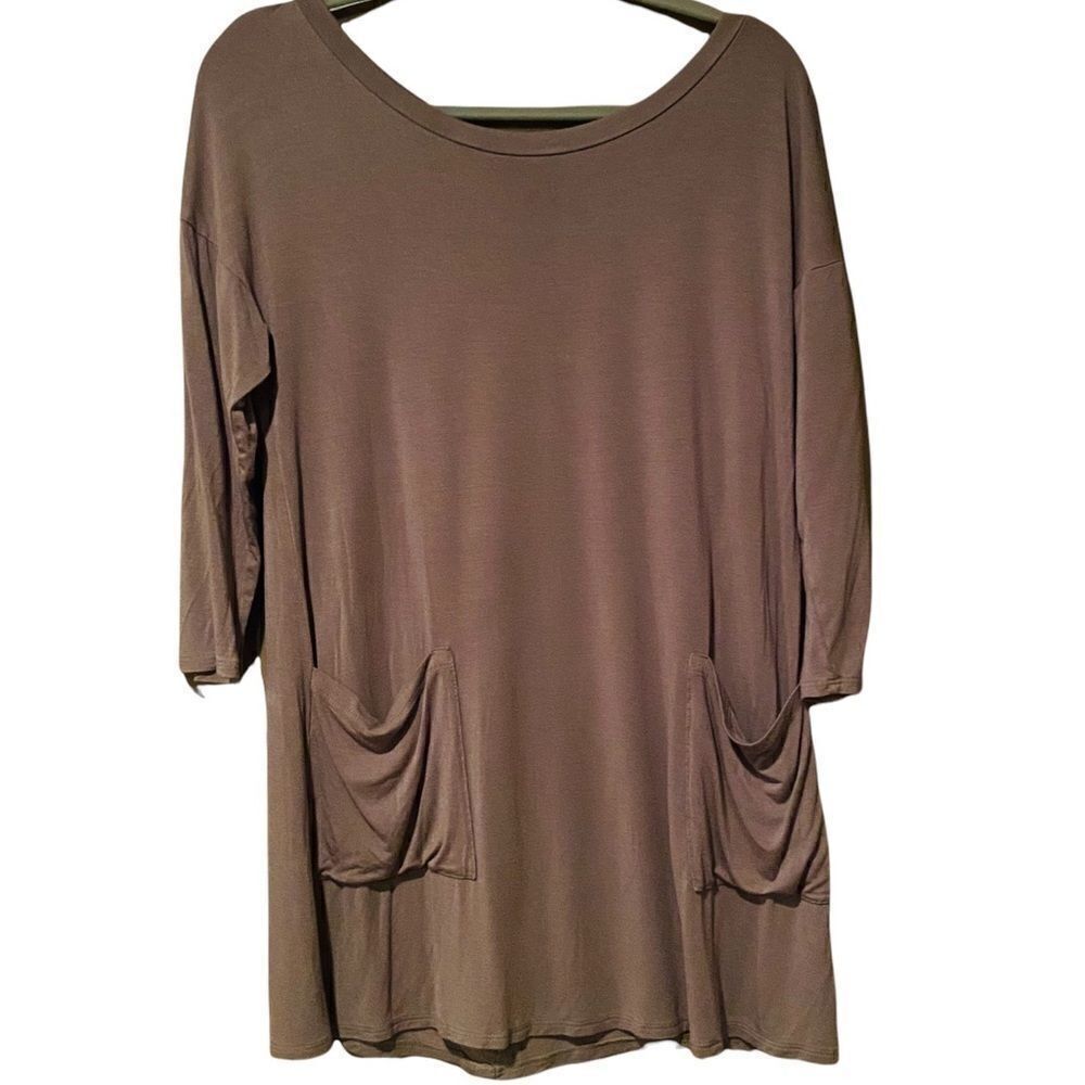 Emerald Brand 3/4 Length Sleeves Shirt Size Large